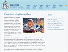 Tablet Screenshot of learningconnectionsweb.com